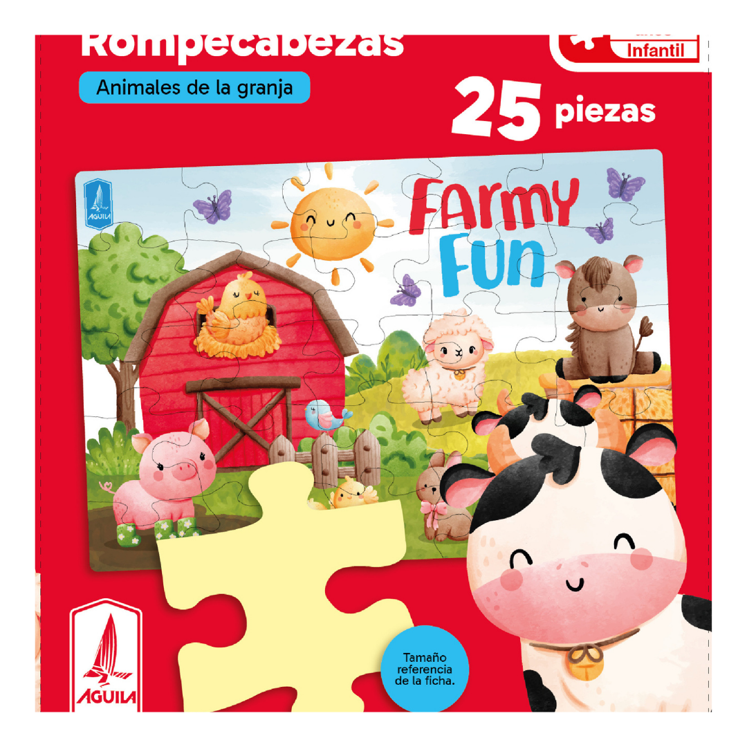 ROMPECABEZAS ESCOLAR 25 PIEZAS 4+ – CUADERNOS AGUILA